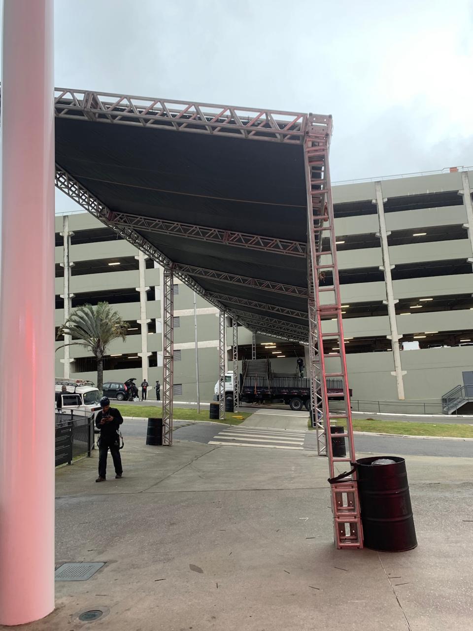 Estrutura montada para o evento Imigrantes 4